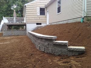 Curved Retaining Wall